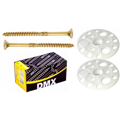 WKRĘTY 6X260 MM TORX + TALERZYKI DOCISKOWE 100 SZT