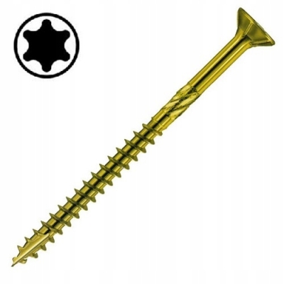 WKRĘTY 6X260 MM TORX + TALERZYKI DOCISKOWE 100 SZT