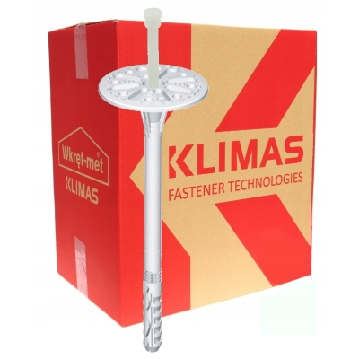 KOŁKI KLIMAS WKRĘT-MET DO STYROPIANU KOŁEK ŁĄCZNIKI IZOLACJI 26 CM
