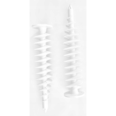 KOŁKI ŚLIMAKI DO STYROPIANU SPIRALNE KOŁEK ŚLIMAK 12 cm 10 szt + BIT