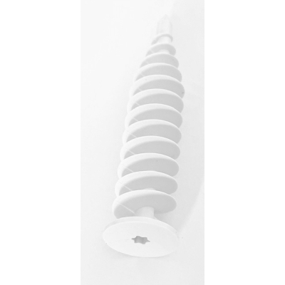 KOŁKI ŚLIMAKI DO STYROPIANU SPIRALNE KOŁEK ŚLIMAK 12 cm 10 szt + BIT