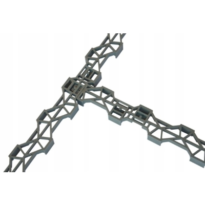 LISTWA DYSTANSOWA POD ZBROJENIE CLICK dystans LISTWY 50 mm 50MB 1m PRO