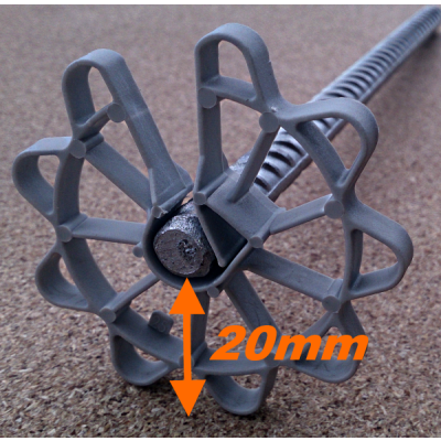 PODKŁADKI DYSTANSOWE 25 mm 500 SZT GWIAZDKI DYSTANS DO ZBROJENIA PODKŁADKA