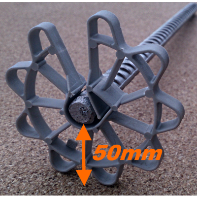 PODKŁADKI DYSTANSOWE 50 mm 250 SZT GWIAZDKI DYSTANS DO ZBROJENIA PODKŁADKA