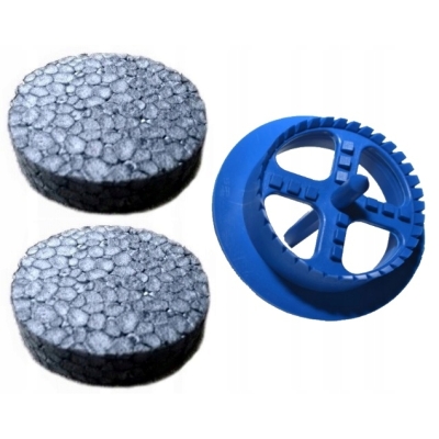 ZAŚLEPKI STYROPIANOWE ZATYCZKI DO STYROPIANU GRAFITOWE 400 SZT + FREZ