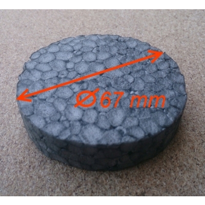 ZAŚLEPKI STYROPIANOWE ZATYCZKI DO STYROPIANU GRAFITOWE 400 SZT + FREZ