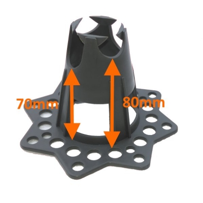 PODKŁADKI DYSTANSE POD ZBROJENIE STYROPIAN PIASEK 70/80mm 50 sztuk